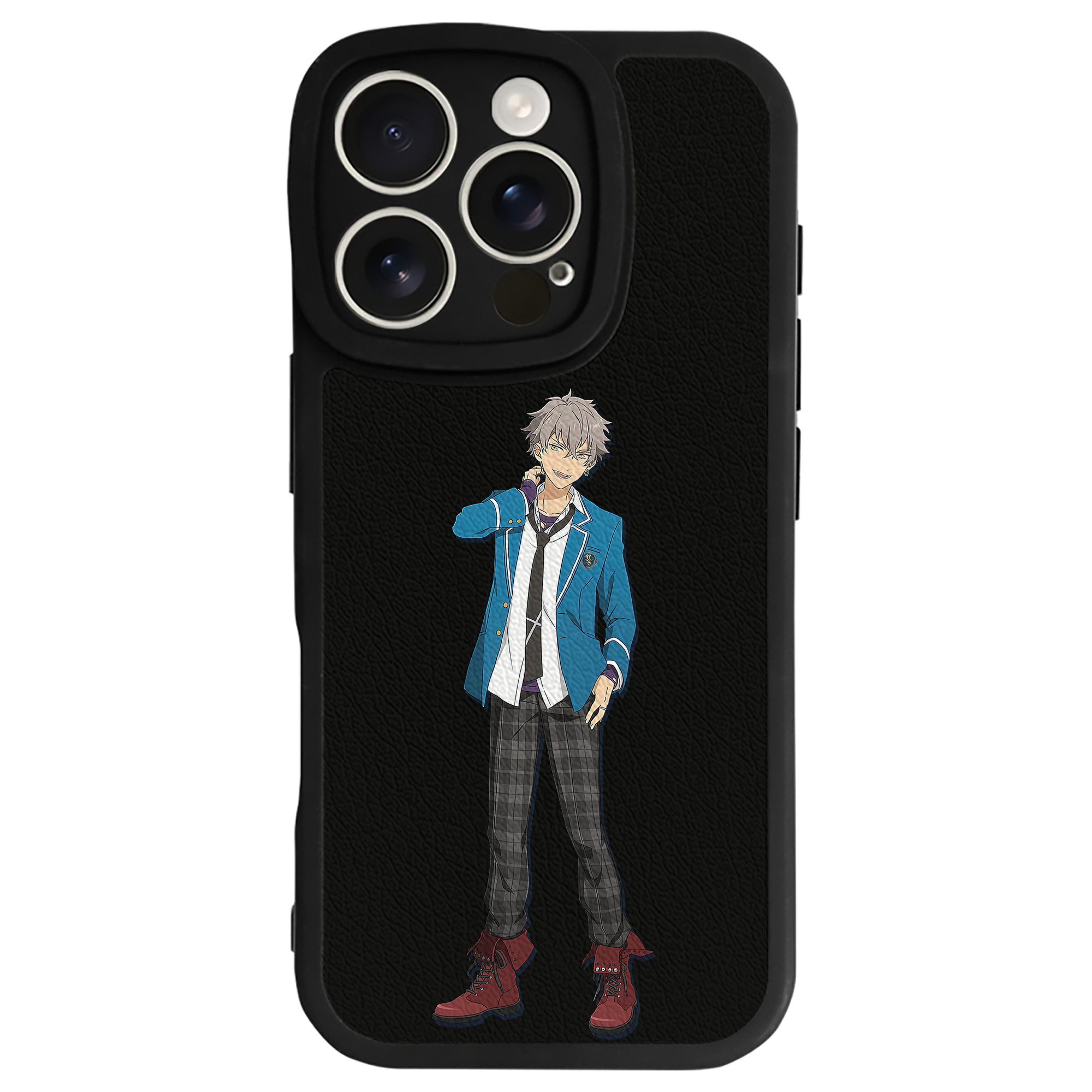 （画像用） あんさんぶるスターズ! Ensemble Stars 【iPhone 16シリーズ対応】シリコンスマホケース（レザー調） 材質：シリコン